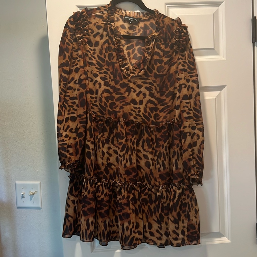 Generation Love sheet leopard print dress